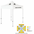 5' x 5' White Rigid Pop-Up Tent Kit, Full-Color, Dynamic Adhesion (3 Locations)